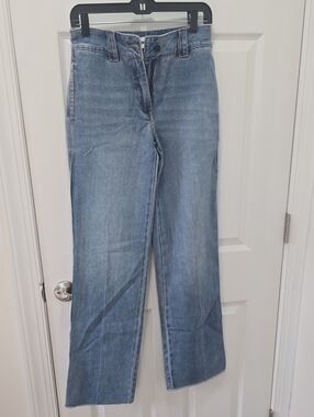 Classic High-Rise Medium Blue Wide-Leg Jeans